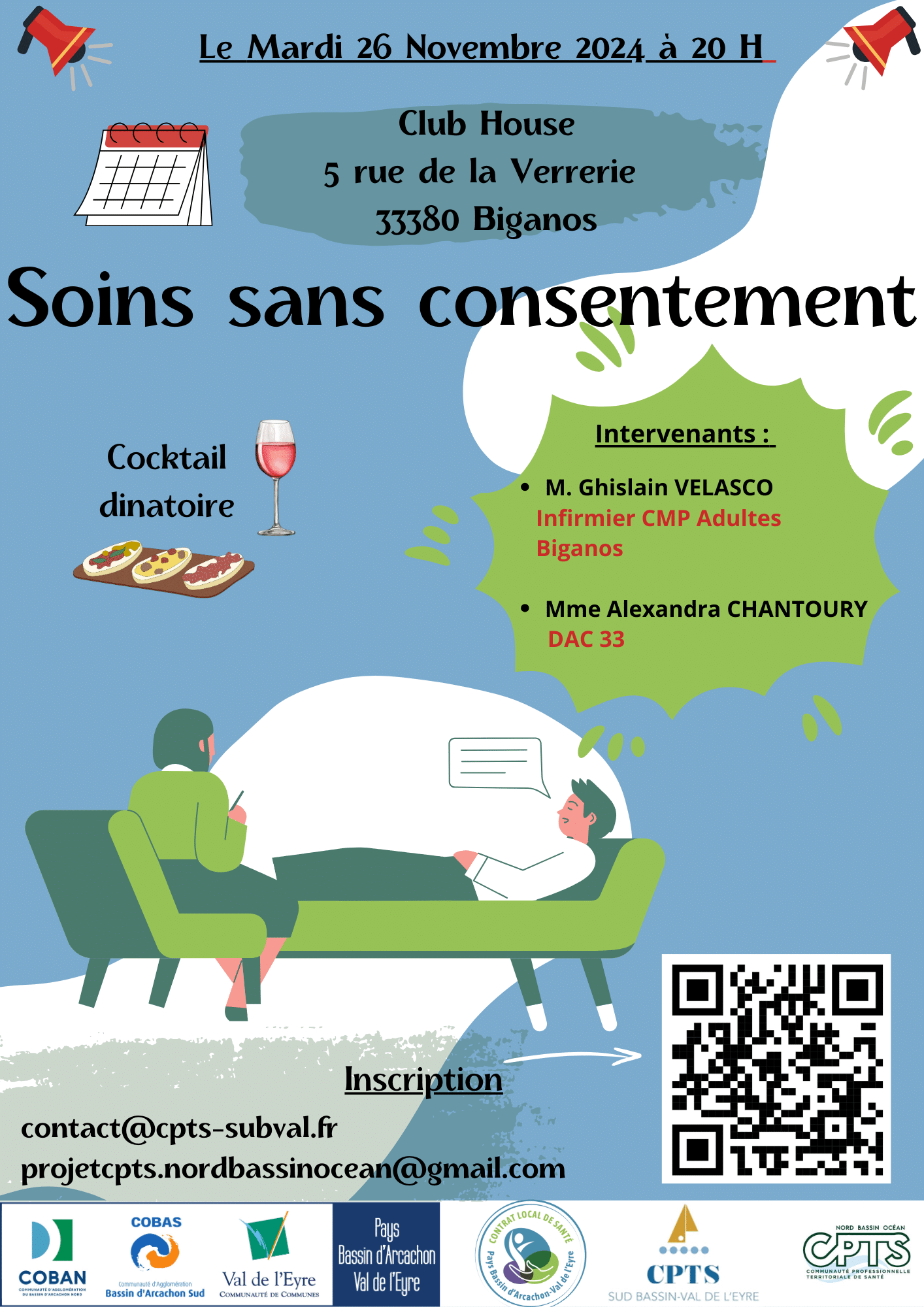 Soirée d’information : les soins sans consentement.