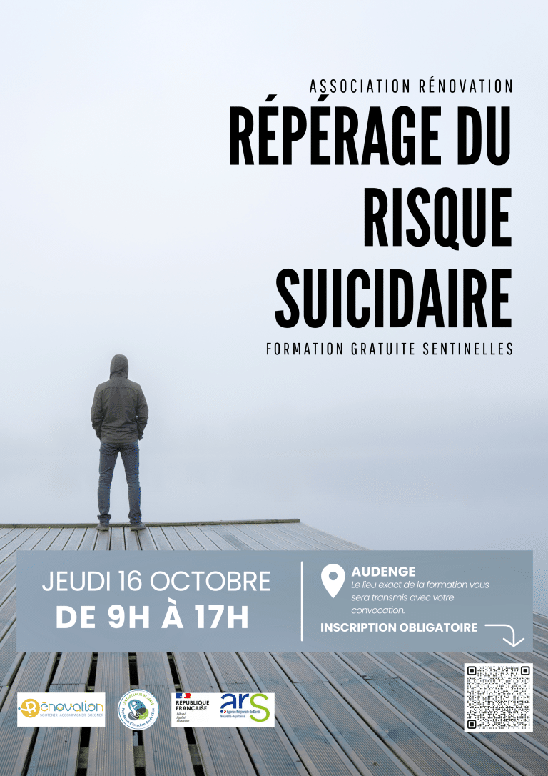 📣 Formation Sentinelles à Audenge – Agir face au risque suicidaire (16 octobre 2025)