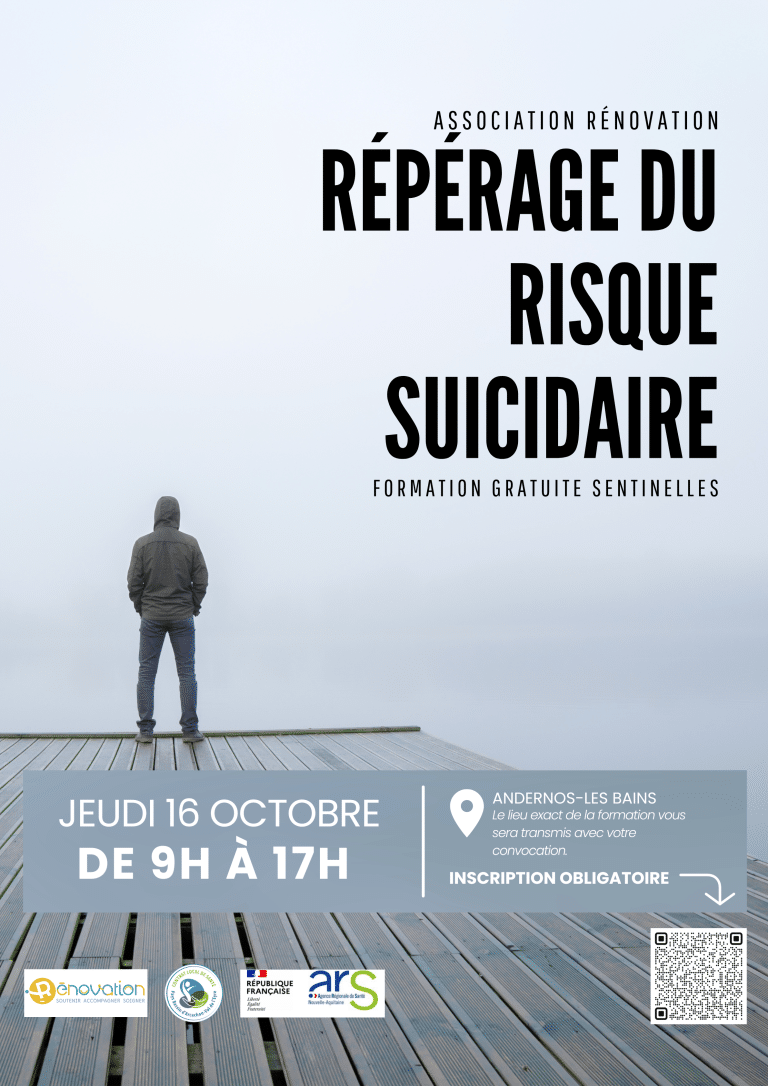 📣 Formation Sentinelles à Andernos – Agir face au risque suicidaire (16 octobre 2025)