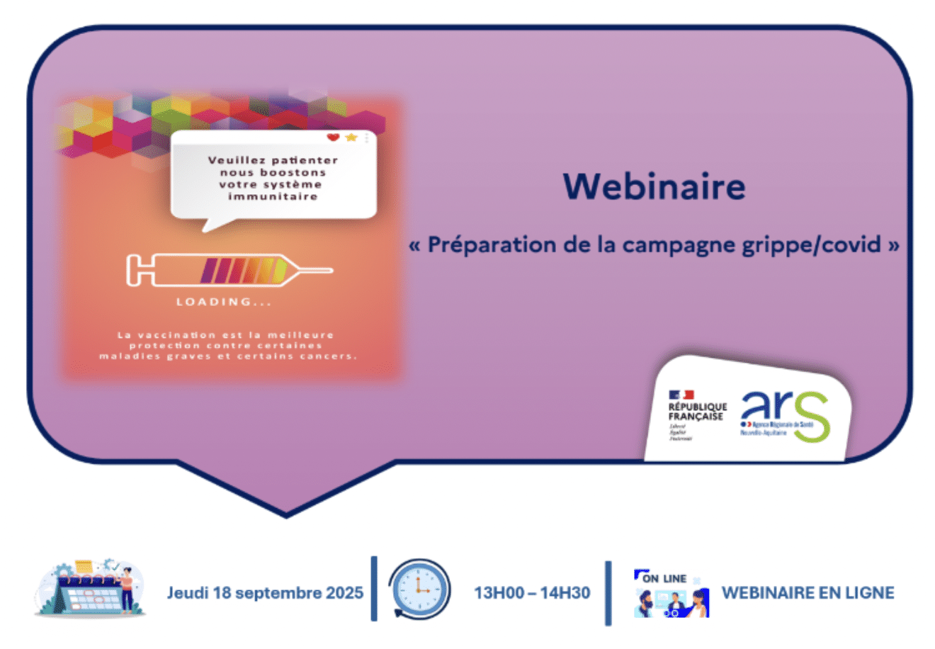Webinaire de préparation à la campagne Grippe / Covid 2025