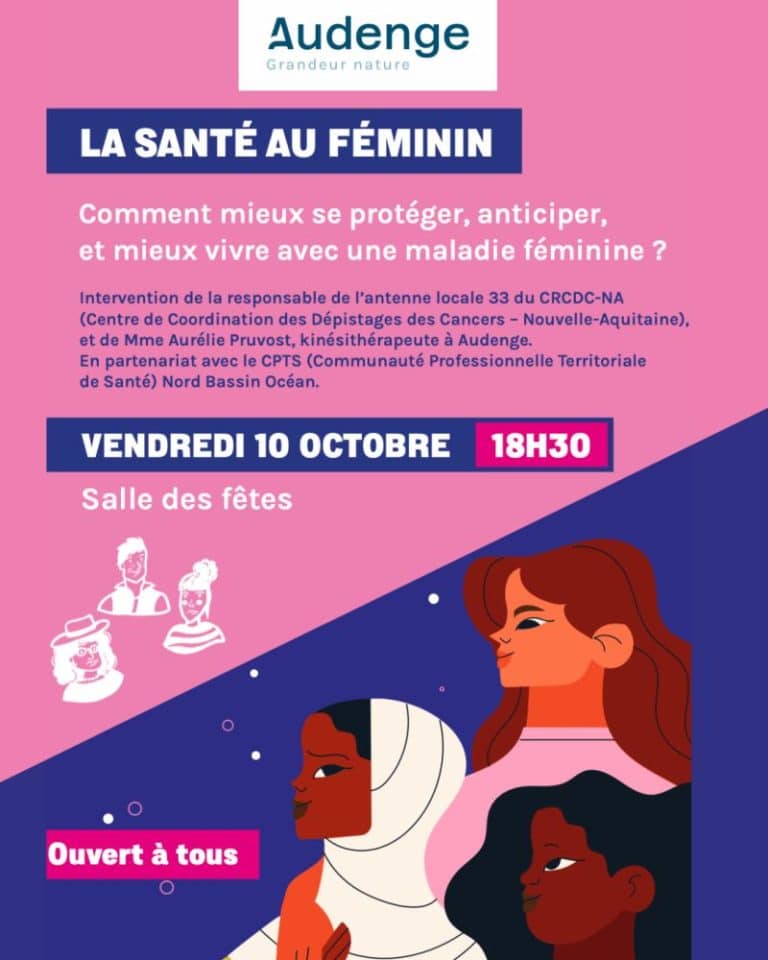 🌸 Soirée Santé au Féminin à Audenge
