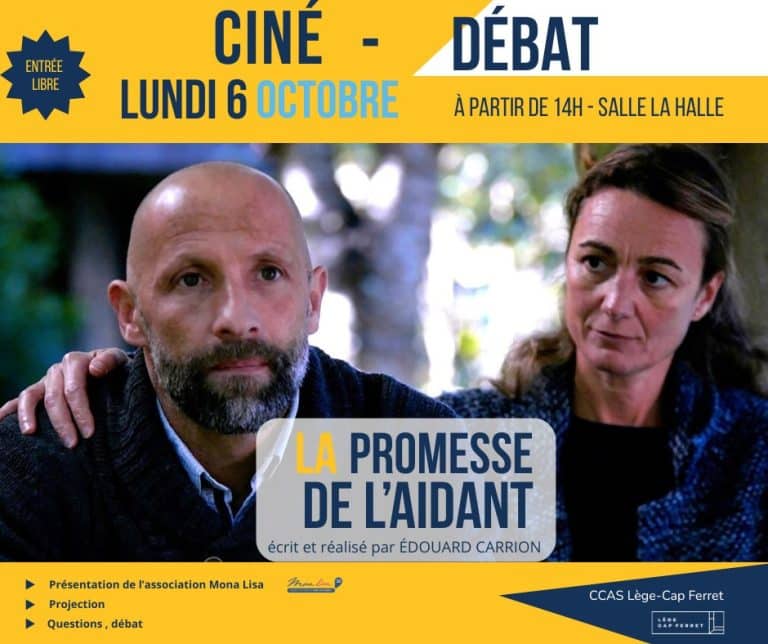 🎗️ Journée Nationale des Aidants : Ciné-Débat à Lège-Cap Ferret