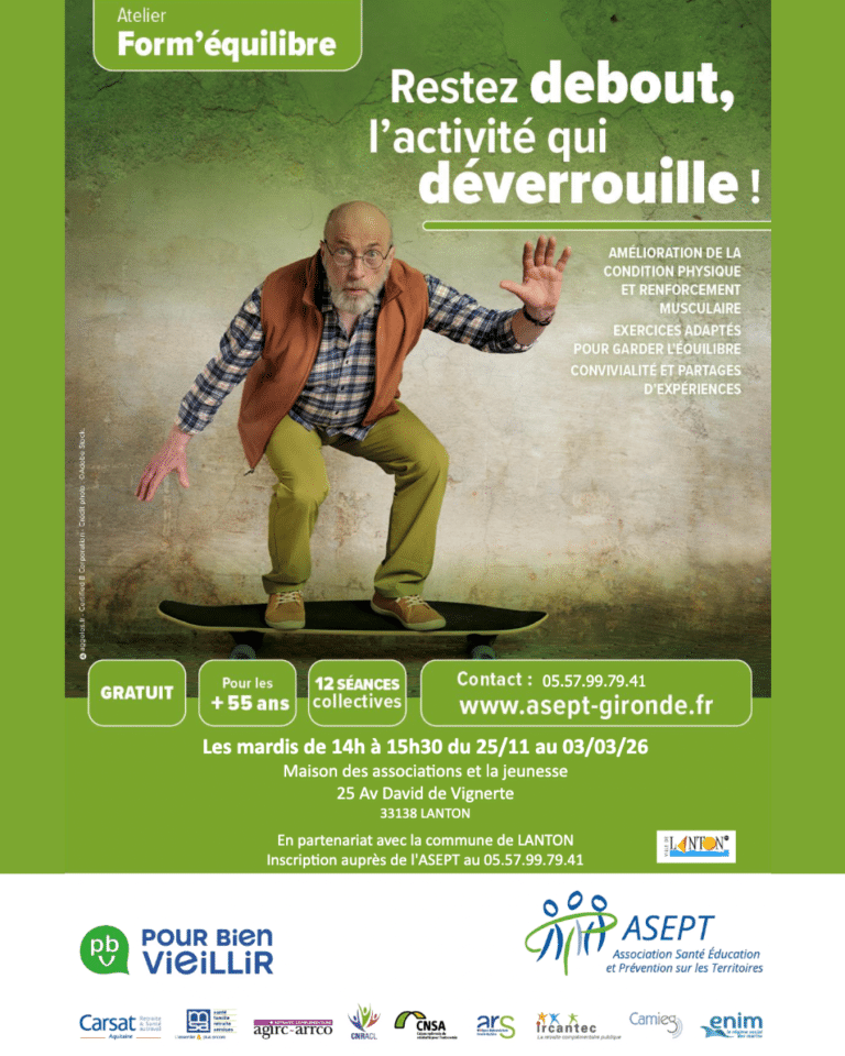 🧘‍♀️ Atelier Form’Équilibre à Lanton : un programme pour rester en forme et garder l’équilibre !