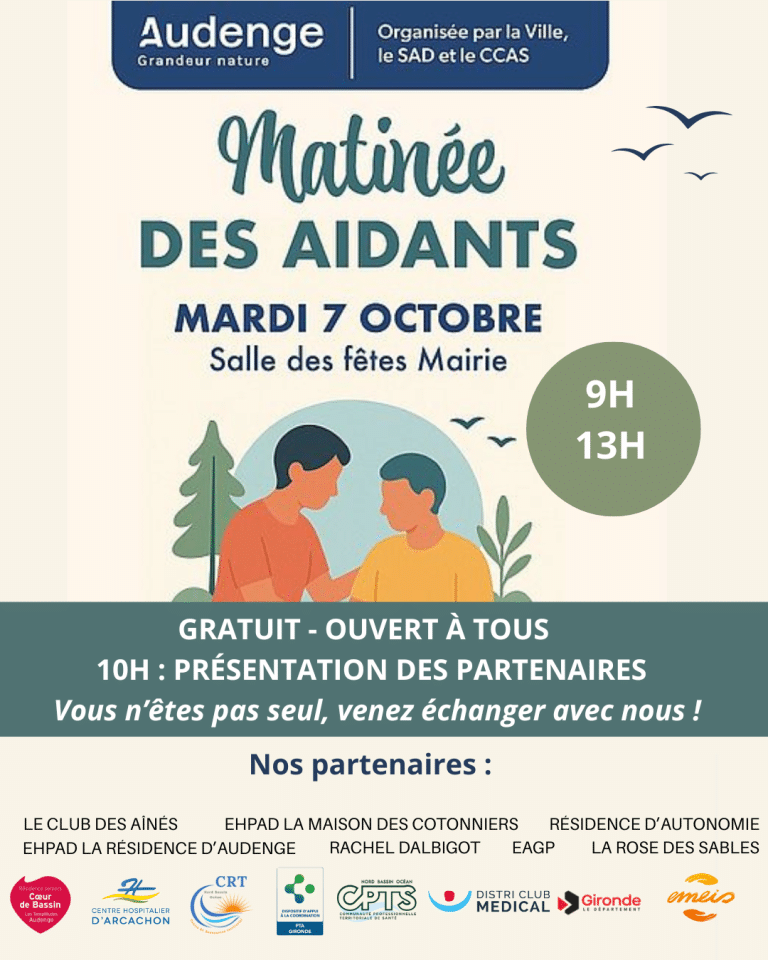 Aidants : une matinée pour échanger et s’informer à Audenge