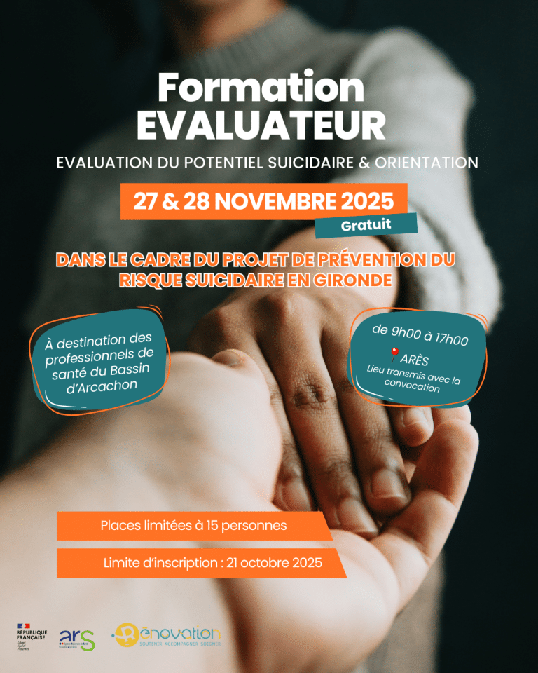 Formation gratuite pour les professionnels de santé : Évaluation du potentiel suicidaire et orientation